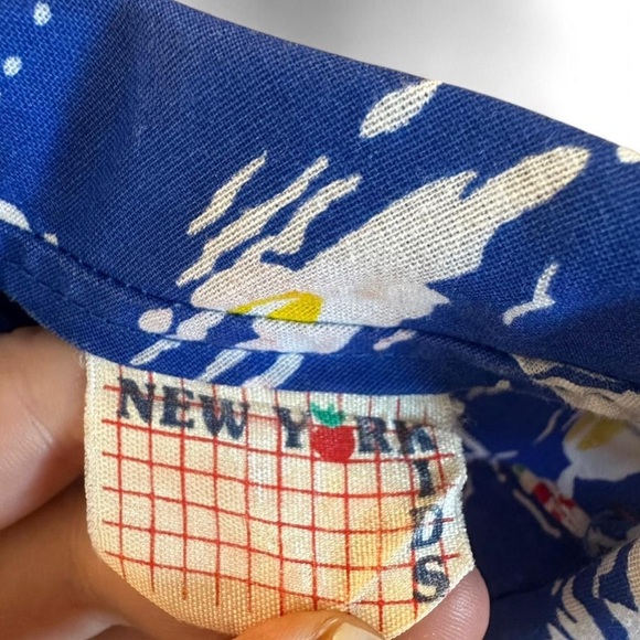 Vintage Nautical Blue Kids Hawaiian Shirt - Picture 3 of 3